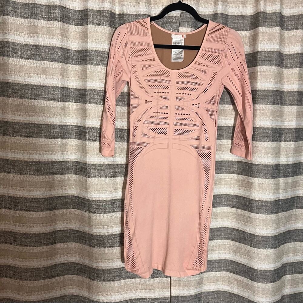 G By Guess Pink‎ And Tan Dress Size XS